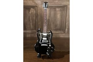 MUSIC LEGENDS COLLECTION Mini Chitarra Replica in Legno - Ac /Dc - Angus Young Anni Ottanta