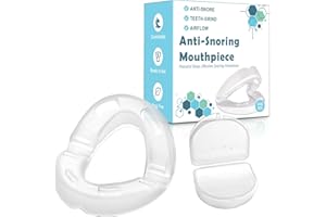 AIOUTGOGO Anti-Snoring-Mouthpiece,Effective Stop-Snoring Lightweight Snore Stopper | The Quite Night Anti Snoring Devices,Snore Reducing Aids for Good Sleep,Snore Free for All Mouth