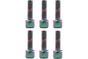 LA TALUS Bike Stem Bolt, 6Pcs Handlebar Screws Stainless Steel Stem Bolts Screw Accessory for Mountain Bike