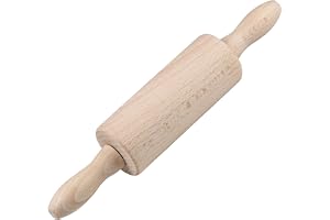 Zenker 31526 Mini trä kavel 23,5 x 4,5 x 4,5 cm | Lätt att sprida ut degen, ministorlek 23 cm, bokträ, enkelt grepp, tårtor o