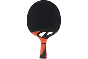 Cornilleau - Tacteo 50 Terracotta - Outdoor Table Tennis Bat - Shock and Weather Resistant - Extremely Durable
