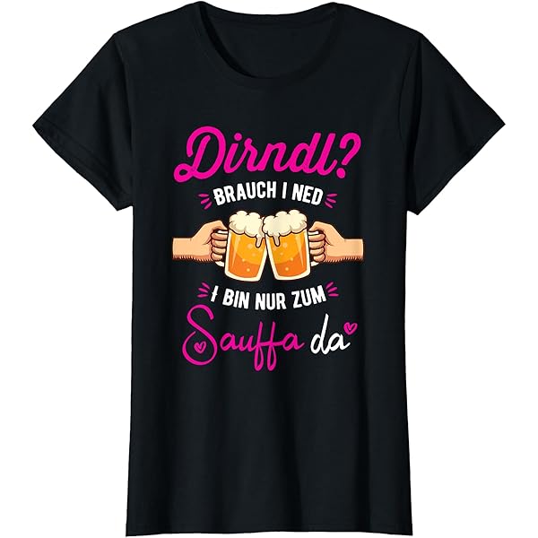 MEI Dirndl Is In Da Wäsch T-Shirt - Lustiges Volksfest Shirt Mit Bayern Spruch