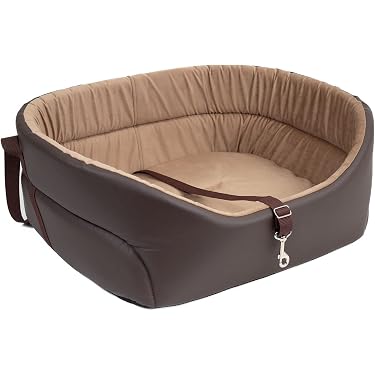 HOMEREFROM Hundebett Für Auto-Rücksitz – Rutschfeste Matte, 63x137 Cm, Grau-weiß