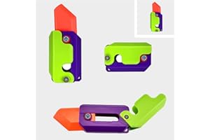 Audasi Rettich Knife Toy, 3D Printing Fidget Knife Toy, Sensory Toys Stress Relief Toy, 3D Printed Gravity Knife Fidget Toy, Autismus Spielzeug, Pop it Fake Messer, Fidget Sensory Toys