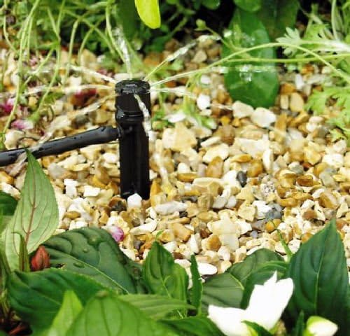 Viridis Hortus - 20 x Micro Irrigation Adjustable Dripper/Sprinkler on Spike, 4mm Entry, 0-40 LPH (Pack of 20)