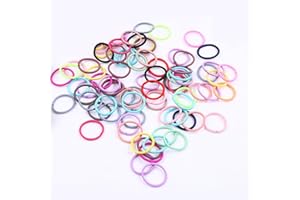 ADSPOW 150Pcs Hair Ties,2mm Elastic Hair Ties Ponytail Holders,Multicolor Elastic Hair Bands,Colorful Hair Rope Thin Hairbands for Girls, Kids