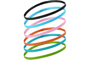 TSLRSA Bandeaux de Sport Enfant, bandeau cheveux garcon,6 Pcs Bandes de Sport Élastiques Antidérapantes, Bandeau Cheveux Fin pour Garçon Fille, Serre Tête pour Garçon Football, Jogging, Cyclisme, Fitness