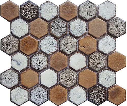 Lava Rock Old Brown White Hex