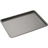 MasterClass Baking Tray, Non-Stick Baking and Roasting Tray 35x25x2cm, with Sleeves, Grey