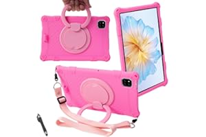 zZjoOoj Custodia per AllDOCUBE iPlay 60 Mini/50 Mini/60 Mini Pro/Doogee T20 mini Tablet Case,Cover Silicone Shockproof Tablet Protective Case with Stand Function (Rosa)