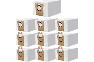 DOBIGER 10 Pezzi Sacchetti per Aspirapolvere Compatibile con Xiaomi X10+ & Dreame L10s Ultra Robot Aspirapolvere Stazione Base