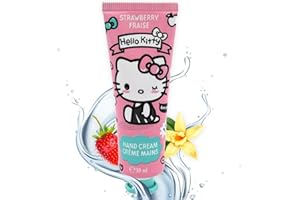 MEVSIM STORE Hello Kitty truskawkowy krem do rąk – dla dzieci i dorosłych – szybko się wchłania, nawilżający pielęgnacja dłoni, odpowiedni dla dzieci, odżywczy krem do rąk, długo utrzymujące się nawilżenie.