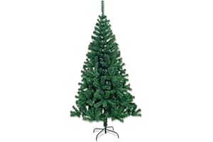 7H DAYRON DAYRON - Árbol de Navidad Artificial Verde con Ramas Abatibles y Soporte Metálico Plegable, Disponible en 90, 150, 180 y 210 cm, Montaje Rápido y Fácil de Guardar