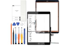 Arbilato Screen Replacement for iPad 7 7th Gen,Touchscreen for iPad 8 8th Gen, Digitizer for iPad 10.2 2019 2020 A2197 A2200 A2198 A2232 A2428 A2429 A2270 A2430(Not LCD) (Black)