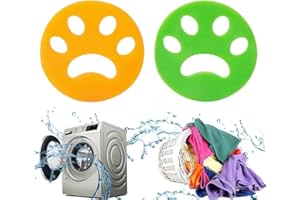 CLYHON Pralka do usuwania sierści zwierząt, 2 sztuki, do usuwania sierści zwierząt domowych, do prania, piłek do prania, usuwania sierści zwierząt domowych, do prania i suszenia w pralce