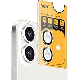 BUFF LABS iPhone 16 / iPhone 16 Plus Metal Kamera 9H Lens Koruyucu (Silver)