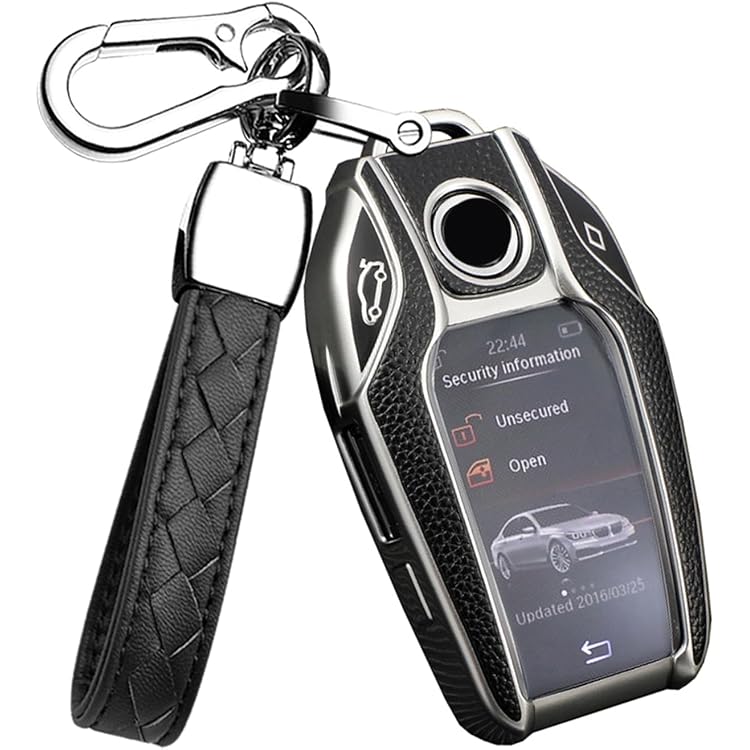 Blue / Leather Key Cover For BMW Fob Case Smart Remote 2 3 4 Button Car