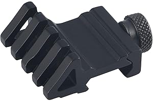 ‎FOCUHUNTER FOCUHUNTER Taktisch Schienenadapter Montage 4 Slot 45 Grad Offset Schienenmontage Weaver/Picatinny Quick Release