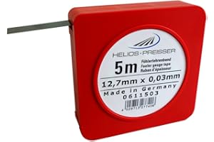 Helios-preisser 611503 - Nastro spessimetro 5 x 13 mm, compreso plastica presa 0,03 millimetri, 0
