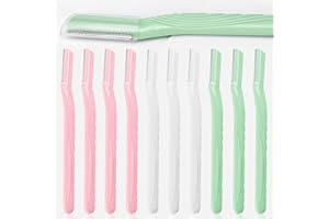 JYWYBF 10 PCS Eyebrow Razor, Dermaplaning Blades for Face, Face Razors for Women, Dermaplane Razor for Peach Fuzz Dead Skin Facial Hair Remover