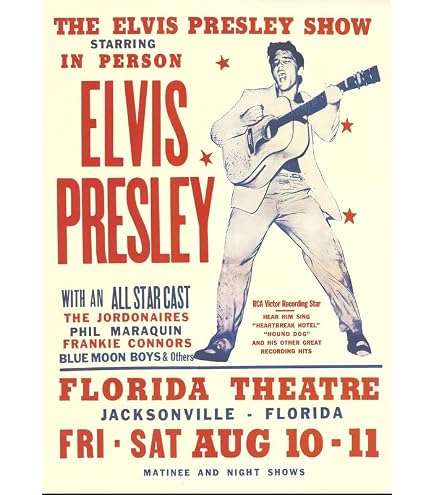 Poster Sur Toile Elvis Presley 40x60cm - Décoration Chambre Et Bureau