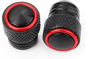 LLIDFONK Per KAWASAKI Z900 Z900RS Z800 Z750 Z650 Z500 Z400 Z1000/SX Ninja 650 500 400 ZX4RR ZX6R ZX10R ninja1000SX Versys650 ER6N ER6F Accessori Moto Coprivalvole Pneumatico Tappi Valvole (Rosso)