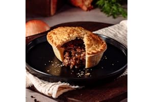 THE LEWIS PIE CO Chip Shop Pie – 6 Oval Minced Beef and Onion Pies with a Golden Flaky Crust – Classic British Recipe – Family-Owned Since 1936 – Freshly Delivered to Your Door