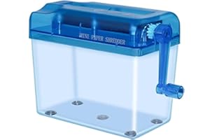 Fowybe Mini-Handschredder | Mini Manuelle Aktenvernichter Dokumente Papierschneidewerkzeug | EIN Stück gefaltetes Briefformat, Anti-Stau und leiser Aktenvernichter Papierschneidewerkzeug