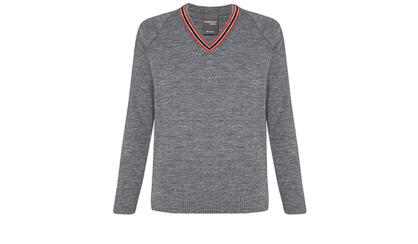 Light grey v neck school jumper Clearance
