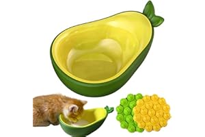 HUNDESPIELZEUG Ciotole per Gatti Ciotola Acqua Gatto con base in gomma antiscivolo, inclinata di 15° Anti-vomito, Ciotole per Cani Piccoli e Cuccioli (1 Pezzo)