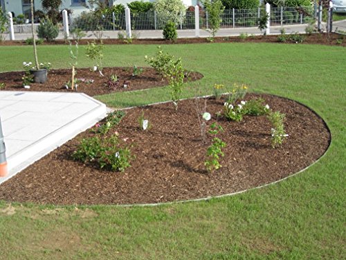 Rasenkanten Edelstahl 18 cm hoch mit neuer vertikaler Versteifungskante - 3