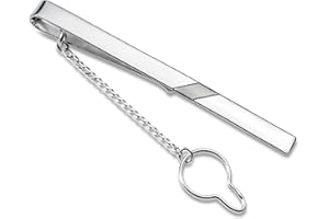 STERLL Uomo Matrimonio Cravatta Argento 925 Lucido con Striscia Ossidata Regalo per