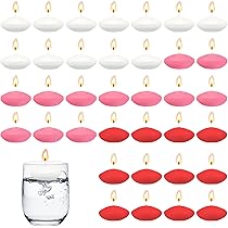 Candele Galleggianti 36 Pezzi - Bianche, Rosa, Rosse | Paraffina Senza Fumo, 3.8x1.5 Cm - Foto 10