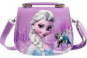 BESTZY Frrozen Handbag for Girls, Frrozen Shoulder Bag Fashion Shoulder Handbag Crossbody Bag Messenger Bag Cross Body Bag Cartoon Cosmetic Bag Adjustable Strap Coin Purse for Kids Birthday Gifts