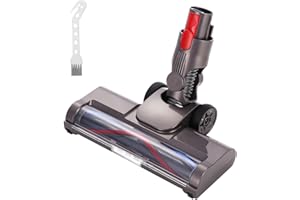 Szczotka SOBEAU Kompatybilna z odkurzaczami Dyson V7, V8, V10, V11, V15, szczotka wymienna z reflektorami 4-LED, dysza podłogowa do podłóg twardych i dywanów