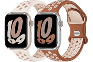AMSKY Oddychający silikonowy pasek kompatybilny z Apple Watch 44, 45, 42, 41, 40 mm, 49 mm, 38 mm, dla mężczyzn i kobiet, sportowy pasek zastępczy, kompatybilny z iWatch Series Se Ultra 9, 8, 7, 6, 5,