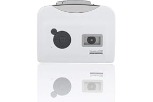 Lazmin Lecteur de Cassettes Autonome, Convertisseur de Cassettes USB en MP3 Directement sur Un Disque USB Lecteur de Musique Audio avec écouteurs