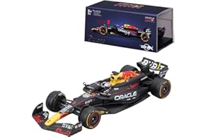 Bburago Formula 1 F1 Red Bull RB 20 - Verstappen with Helmet - 1:43 Scale - Incredibly Detailed Die-Cast Collectible Replica Race Car