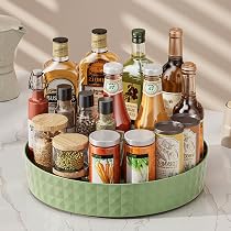 Ollimy Lazy Susan, Portaspezie Girevole A 360°, Vassoio Ripiano ...