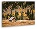 Produktbild deyoli Blockhaus im Wald Format: 120x80 als Leinwandbild, Motiv fertig gerahmt auf Echtholzrahmen, Hochwertiger Digitaldruck mit Rahmen, Kein Poster oder Plakat