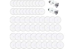 JRYXDS Lot De 60 Disques De Piercing En Silicone Transparent Pour Piercing 5/7/10 Mm Piercing Anti-Traction En Forme De Disque De Viande Sauvage De Taille Mixte