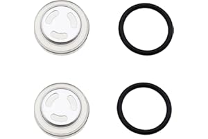 NIYATA Set di 2 guarnizioni in vetro di spettacolo da 18 mm, per moto, guarnizioni e rondelle, per pompa dei freni, master, cilindro, serbatoio per moto (2 set)