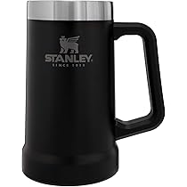 Stanley Stainless Steel Adventure Big Grip Stein 24oz 24 Ml,Black