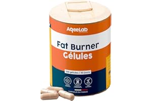 AQEELAB NUTRITION Bruleur de graisse • Carnitine CARNIPURE® - Thé vert - Guarana • 1 mois • Déstockage des graisses - Boost du métabolisme - Énergie • Testé en laboratoire • Made in FR • Aqeelab