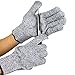 Produktbild 1 Paar Schnittfeste Handschuhe Schnittschutzhandschuhe mit Level 5 Schnittfestigkeit für Haus-,Garten-,oder Arbeiten in der Werkstatt 5 Größe(XXS-XL) (Grey)