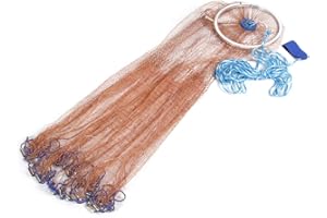 ALVINLITE Filet De Peche Mer - Carrelet De Peche - Monofilament de Nylon pour Piège à Appâts et Poissons - Accessoire De Piège De Réseau De Pêche Portatif Durable à Lancer à La Main