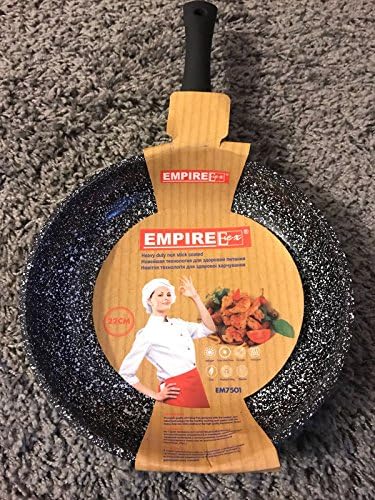 Aluminium Non Stick Granite Frying pan Marble Coated Frypans 4 Pcs set Kitchen Cookware Induction Cooker (22 CM)