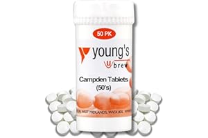 COSY TREAT CLUB Youngs Campden Tablets, 50 Pack, Sodium Metabisulphite for Wine Making, Beer and Cider, Sterilising and Preserving Agent