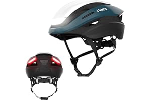 Lumos Ultra Smart Helmet | Casco da bicicletta | Luci LED anteriori e posteriori | Indicatori di direzione | Luci dei freni | Bluetooth collegato | Adulti: Uomini, Donne