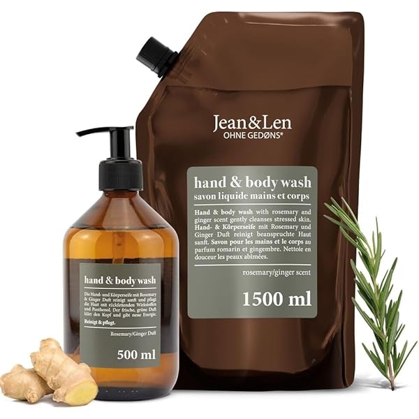 Jean & Len Shampoo Moisture Rosemary & Ginger, Refill Bag, For Dry - View #12